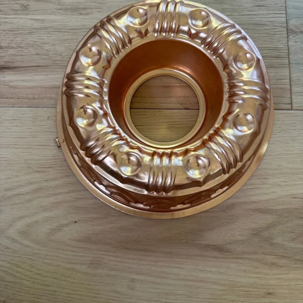 Vintage Copper Molds Set of‎ 3 Copper Fish Grapes Round MCM Kitchen Decor
